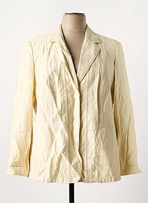 Veste casual col tailleur beige KIRSTEN femme