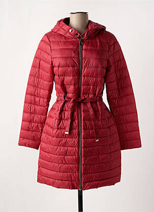 Doudoune poches a capuche rouge MULTIPLES femme