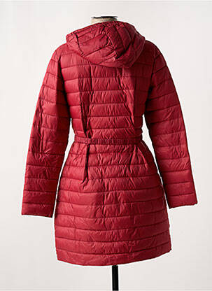 Doudoune poches a capuche rouge MULTIPLES femme