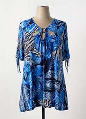 Tunique manches courtes bleu 2W PARIS pour femme seconde vue