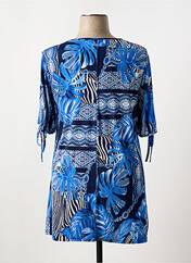 Tunique manches courtes bleu 2W PARIS pour femme seconde vue