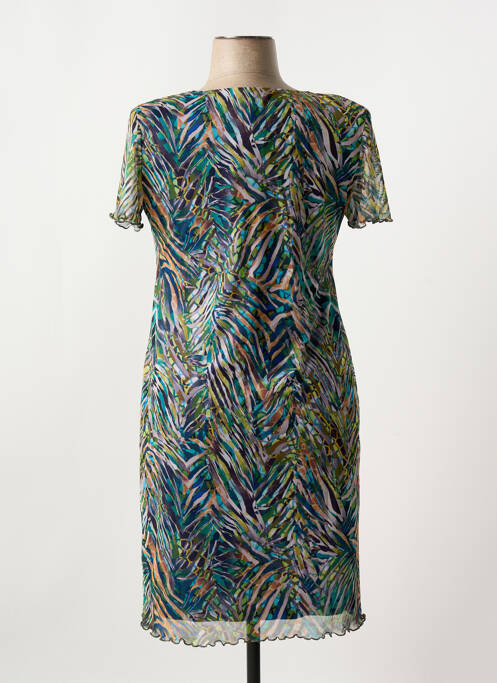 Robe mi-longue vert ARONA pour femme