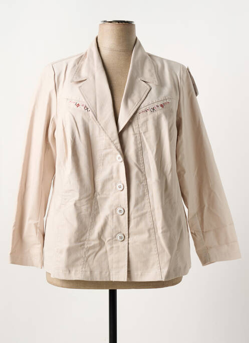 Veste casual beige TELMAIL pour femme
