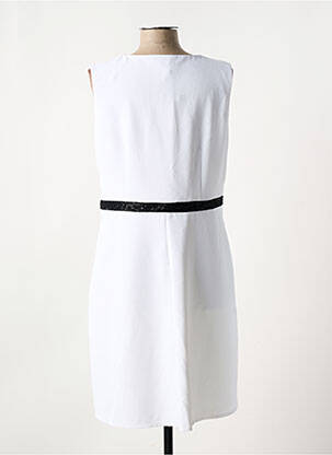 Robe mi-longue sans manche sans manche blanc JULIE GUERLANDE femme