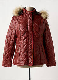 Imperméable manches longues a capuche orange BEARWOOD femme