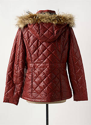 Imperméable manches longues a capuche orange BEARWOOD femme