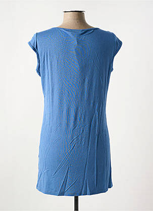 Tunique manches courtes tissage jersey bleu ALEXANDRE D. femme