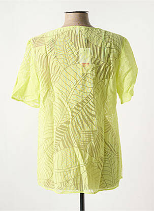Blouse légère et transparente manches courtes vert MY WAY FER femme