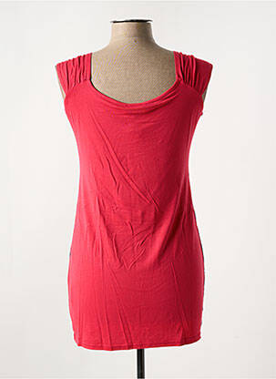 Tunique sans manche tissage jersey rouge ALEXANDRE D. femme