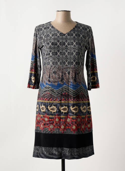 Robe courte gris GEVANA pour femme