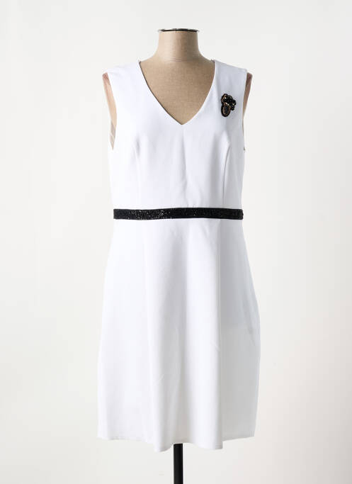 Robe mi-longue blanc JULIE GUERLANDE pour femme