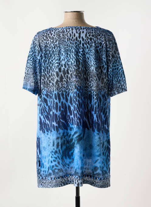 Tunique manches courtes bleu CAPUCCINO pour femme