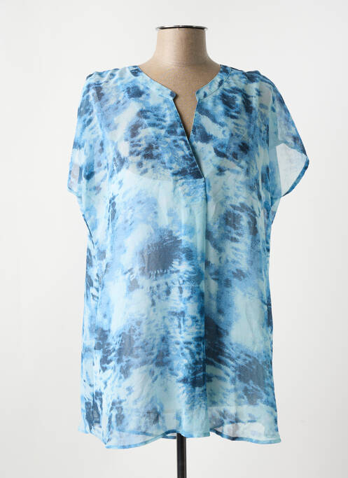 Tunique manches courtes bleu CISO pour femme