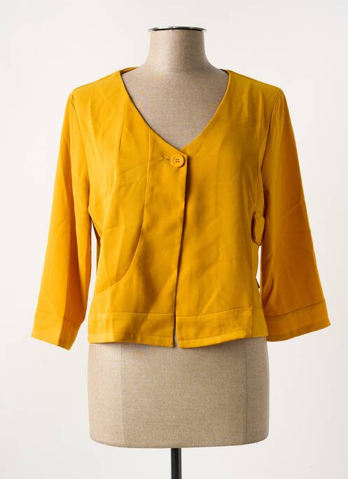 Veste casual jaune MULTIPLES pour femme