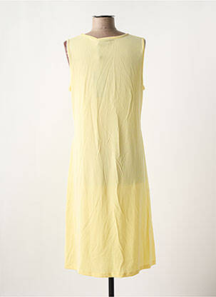 Robe mi-longue sans manche sans manche jaune SIGNATURE femme