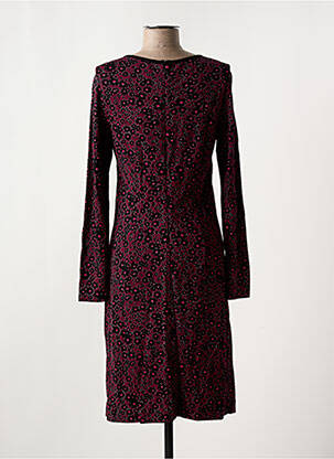 Robe mi-longue imprimé fleurs manches longues violet OLSEN femme