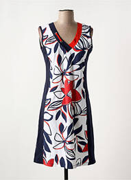 Robe courte sans manche sans manche bleu DOLCEZZA femme