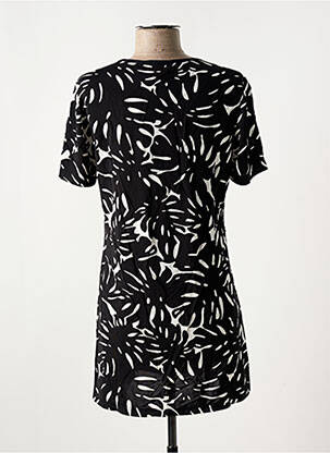 Tunique manches courtes coupe cintrée noir SAINT CHARLES femme