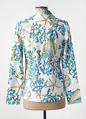 Veste casual coupe cintrée bleu DOLCEZZA femme