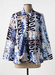 Veste casual coupe cintrée bleu DOLCEZZA femme