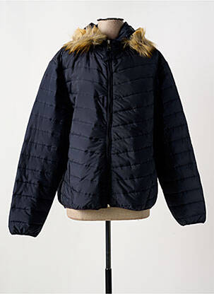 Doudoune poches a capuche bleu MAELINÉ femme
