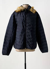 Doudoune poches a capuche bleu MAELINÉ femme