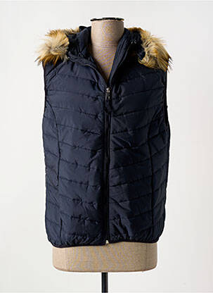 Doudoune poches a capuche bleu MAELINÉ femme
