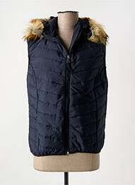 Doudoune poches a capuche bleu MAELINÉ femme