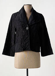 Veste chic fermeture boutonnée sur le devant noir DOLCEZZA femme