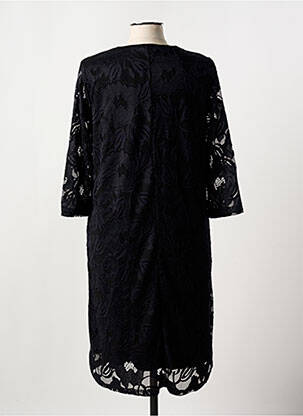 Robe mi-longue manches 3/4 manches 3/4 noir CISO femme