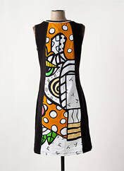 Robe mi-longue noir DOLCEZZA pour femme seconde vue