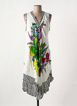 Robe mi-longue vert NICE DAY pour femme