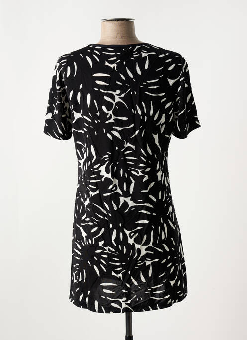 Tunique manches courtes coupe cintrée noir SAINT CHARLES femme