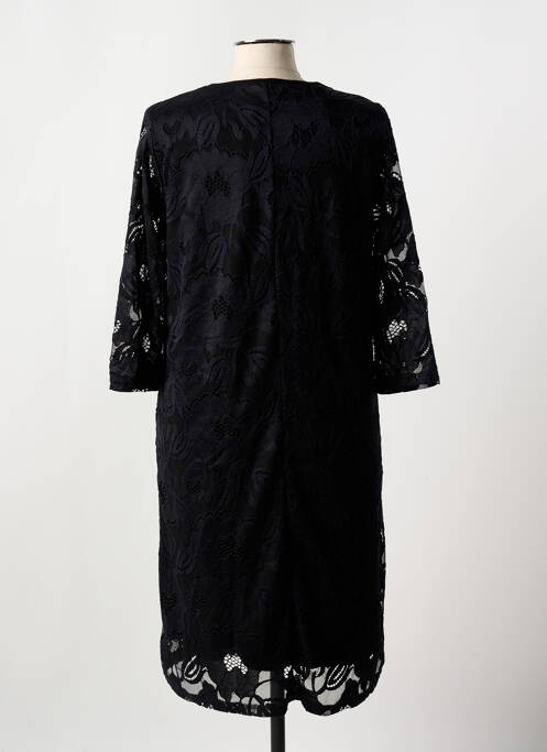 Robe mi-longue manches 3/4 manches 3/4 noir CISO femme