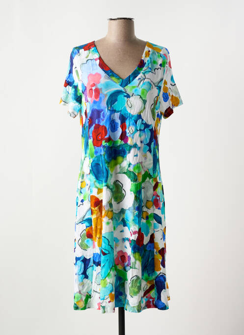 Robe mi-longue bleu DOLCEZZA pour femme