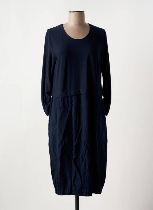 Robe mi-longue bleu SIGNATURE pour femme