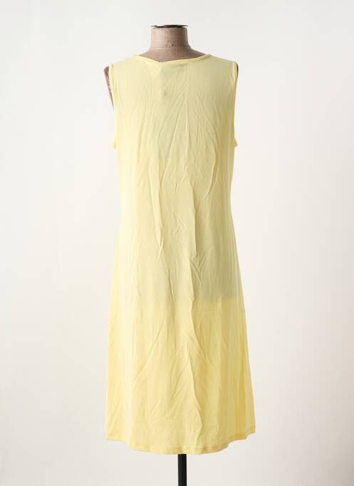 Robe mi-longue jaune SIGNATURE pour femme