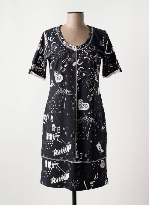 Robe mi-longue noir DOLCEZZA pour femme