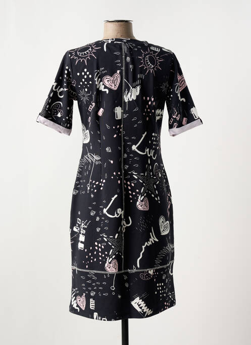 Robe mi-longue noir DOLCEZZA pour femme