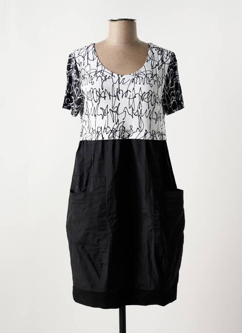 Robe mi-longue noir DOLCEZZA pour femme