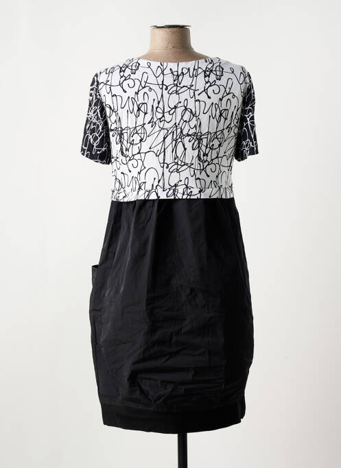 Robe mi-longue noir DOLCEZZA pour femme