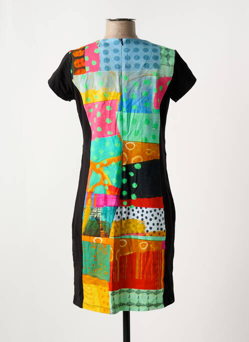 Robe mi-longue noir DOLCEZZA pour femme