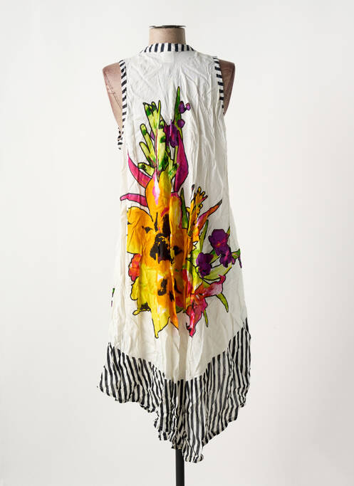 Robe mi-longue orange NICE DAY pour femme