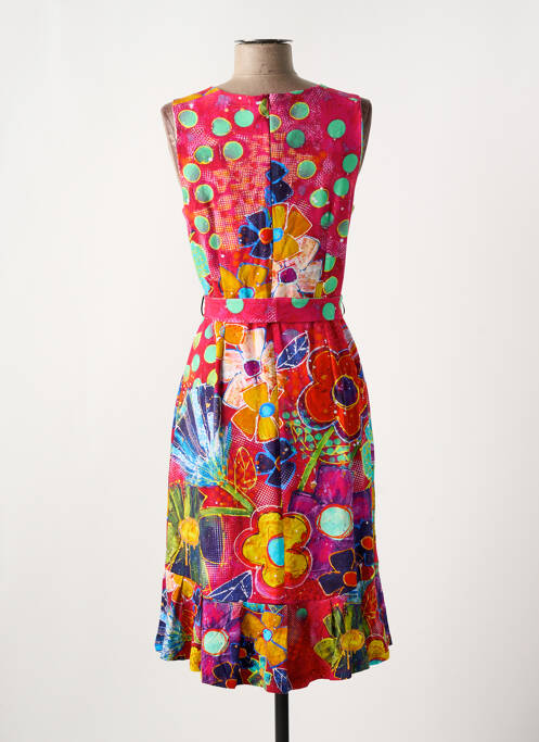 Robe mi-longue rose DOLCEZZA pour femme