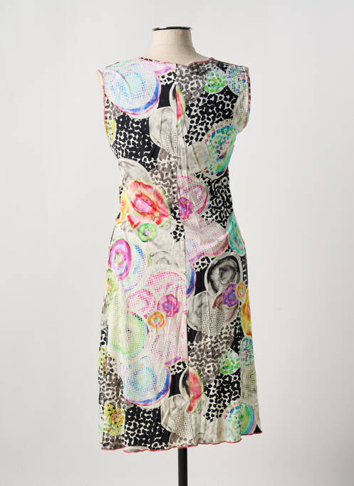 Robe mi-longue rose SAINT CHARLES pour femme