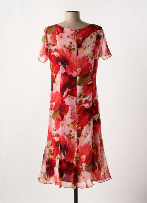 Robe mi-longue rouge GEVANA pour femme