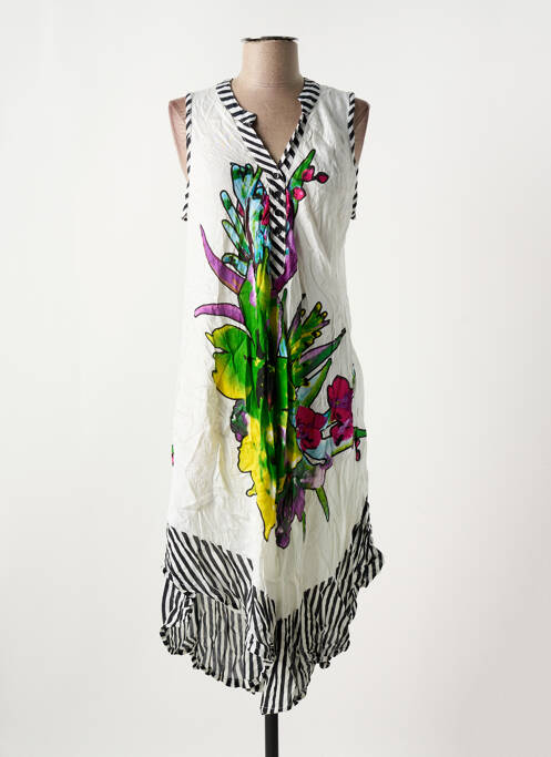 Robe mi-longue vert NICE DAY pour femme