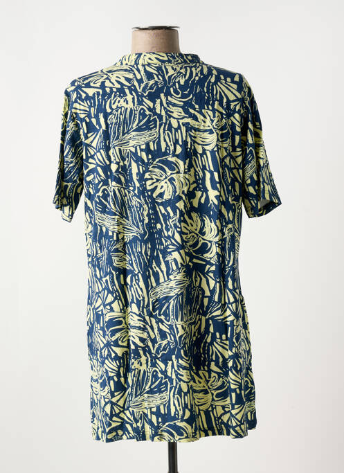 Tunique manches courtes bleu SIGNATURE pour femme