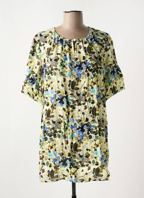 Tunique manches courtes jaune SIGNATURE pour femme