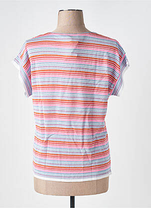 T-shirt col v manches courtes bleu SAINT CHARLES femme